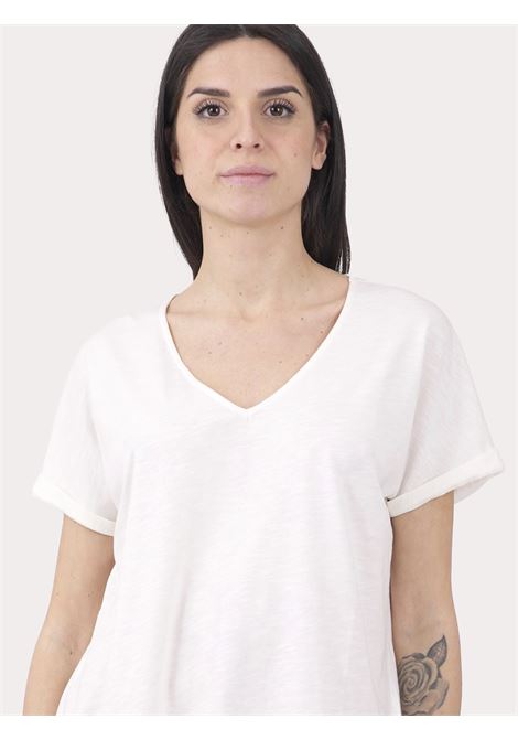 T-shirt scollo a v morbido DES PETIT HAUTS | T- Shirt | ZAELINE-1E23022802066